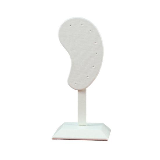 

Модный практичный фланелевой держатель для сережек в форме ушей, органайзер для сережек, подставка для выставки товаров белый