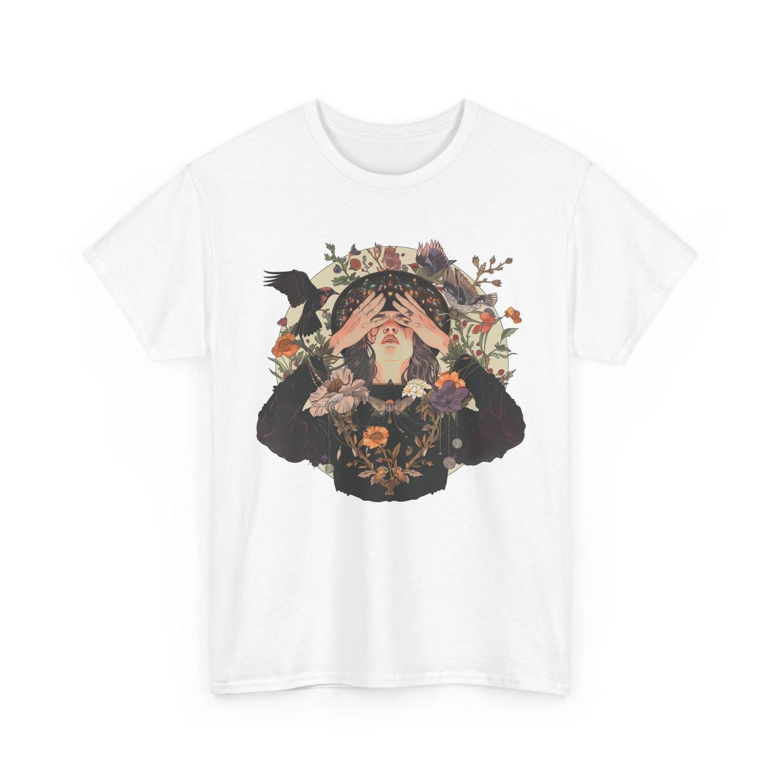 

Floral Witch T-Shirt | Magical & Enchanting Witchy Fashion Tee 2XL