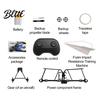 DIY Electric RC Plane Remote Control Paper Airplane Kit with 16/32 Colorful Paper Beginner Friendly Aircraft Gyro Stabilizer Glider Assembly