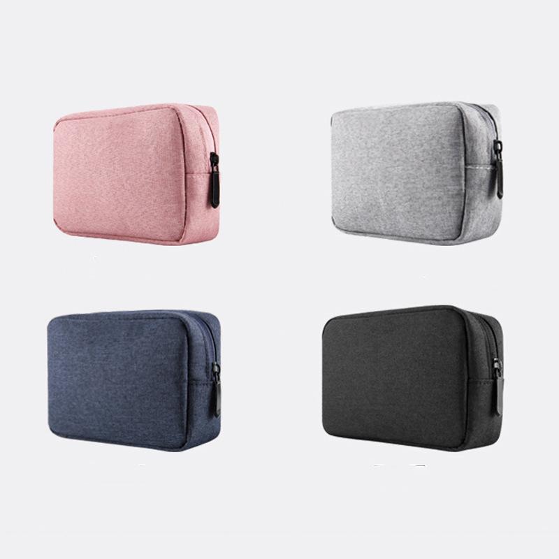 Water-resistant Cationic Portable Power Bank & Cable Storage Pouch for Digital Accessories