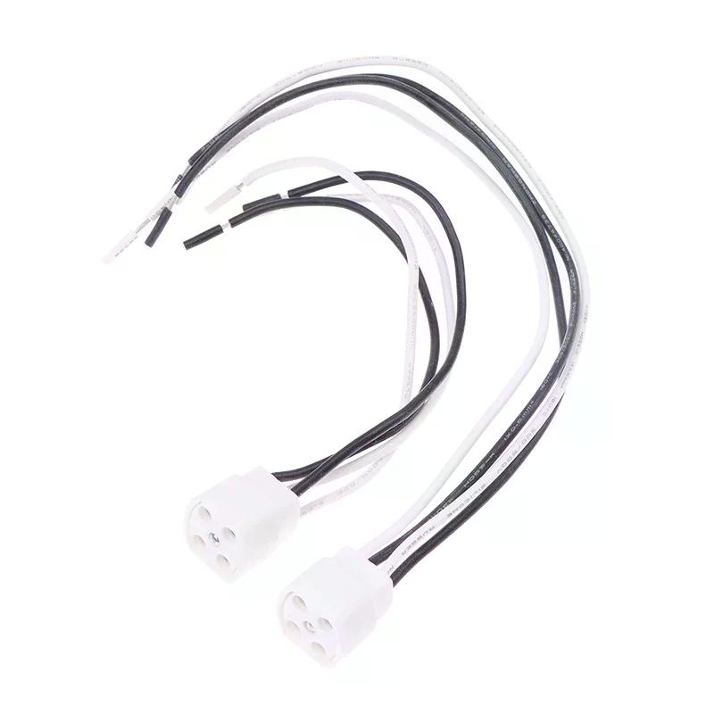G10Q 4-Pin UV-Lampenfassung Mit 15/25cm Kabel Ringstecker Isolierschlauch Sockel
