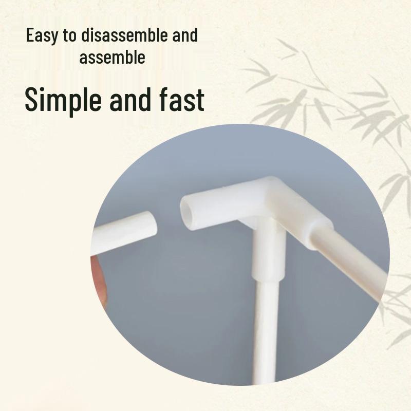 PVC Frame Rectangular Bath Tent Stand and Pole Cover