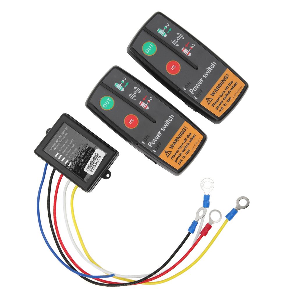 Wireless Winch Remote Control Kit 12V 24V Fast Response 50 Feet Accurate Control with Receiver For Truck ATV SUV