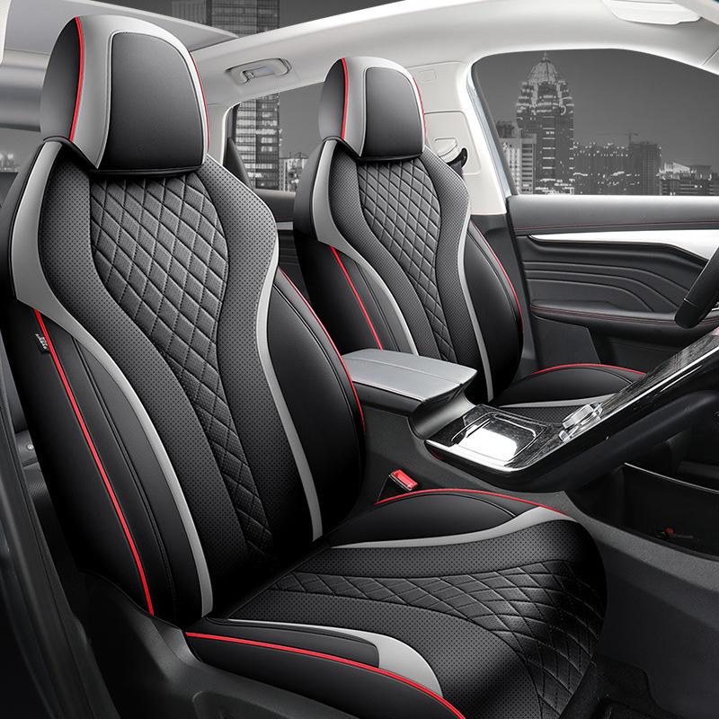 Fits Rising Auto MARVEL R Leather Car Seat Covers: All-Season, Full Enclosure for Five Seats.