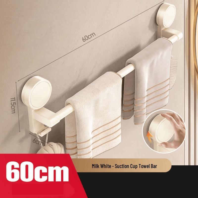 cmaos Wall-Mounted Towel Bar with Storage Shelf