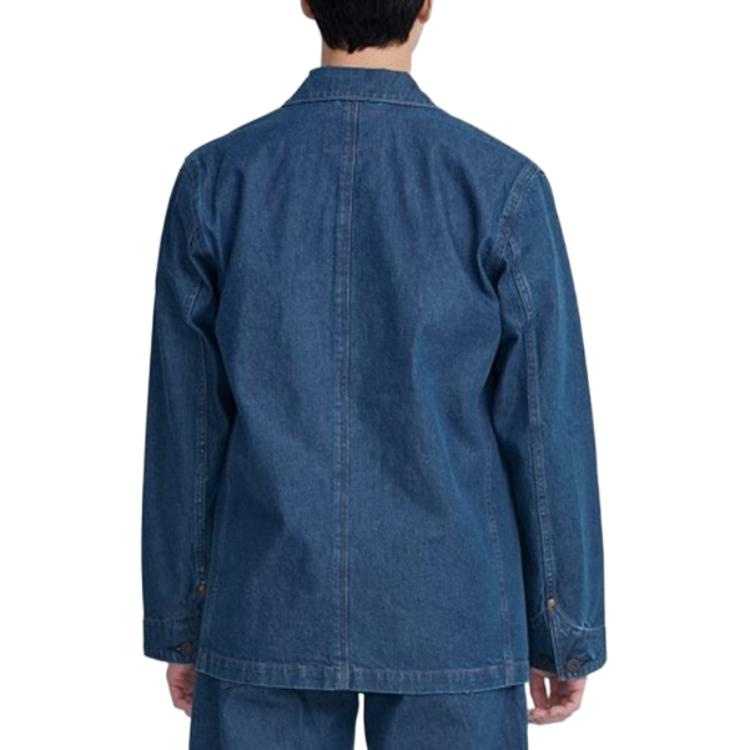 Levis Pioneer Series Volný střih Jednoduchá Pohodlná Všestranná Džínová bunda s dlouhým rukávem Pánské bundy Modrá A2691-0000