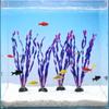 8pcs Vibrant Artificial Plants - Durable PE Aquascaping Set for Fish Tank Decor,  Aquatic Plants, Aquarium Decor