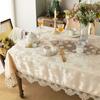 Waterproof Table Cloth Rectangular Lace Square Round Coffee Dining Table Cover European Jacquard Kitchen Decor