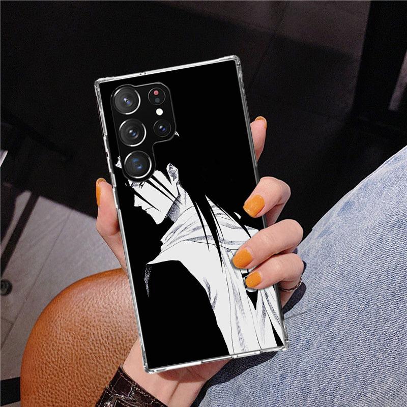 Bleach Kuchiki Byakuya Phone Case For Samsung Galaxy S24 S25 Edge S26 Ultra S23 S22 S21 Plus S20 FE + Personalized Print Cover G