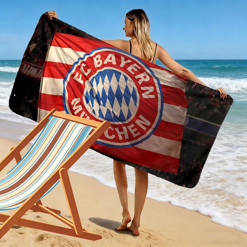 Bayern Players Print Beach Towel, Large Soft Quick Dry Towel for Beach Camping Swimming