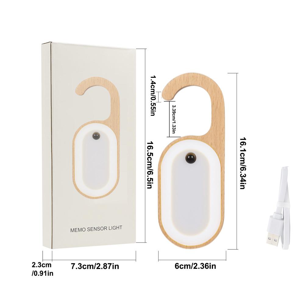 1pcs DC5V 1A Multifunctional USB Rechargeable Message Sensor Light LED Lamp LED Light U-shaped Handle DIY Gift