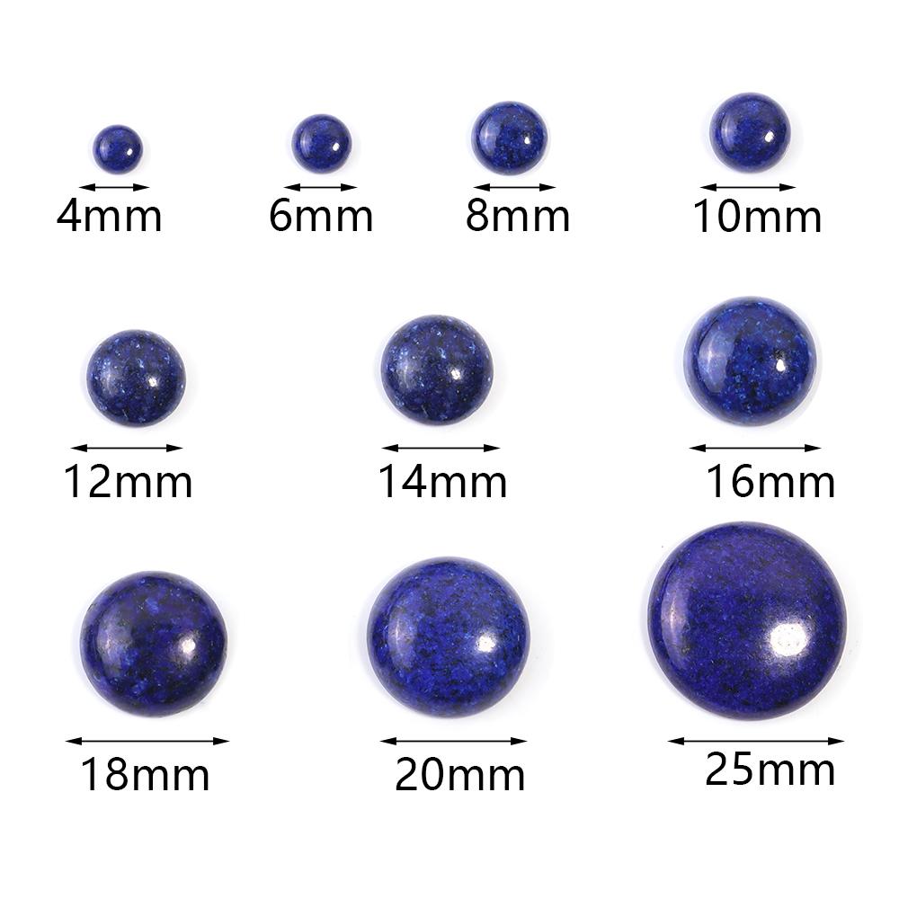5-10pcs/lot Natural Stone Cabochon 4-25mm Amethyst Tiger Eye Agate Half Round Cabochon For DIY Ring Necklace Jewelry Accessories
