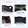Cat Face Round Shoulder Cat Paw Print Cat Perfect for Outings [anilet+] Bag, Black, Design, Clear, Girls' Pouch, Gift,