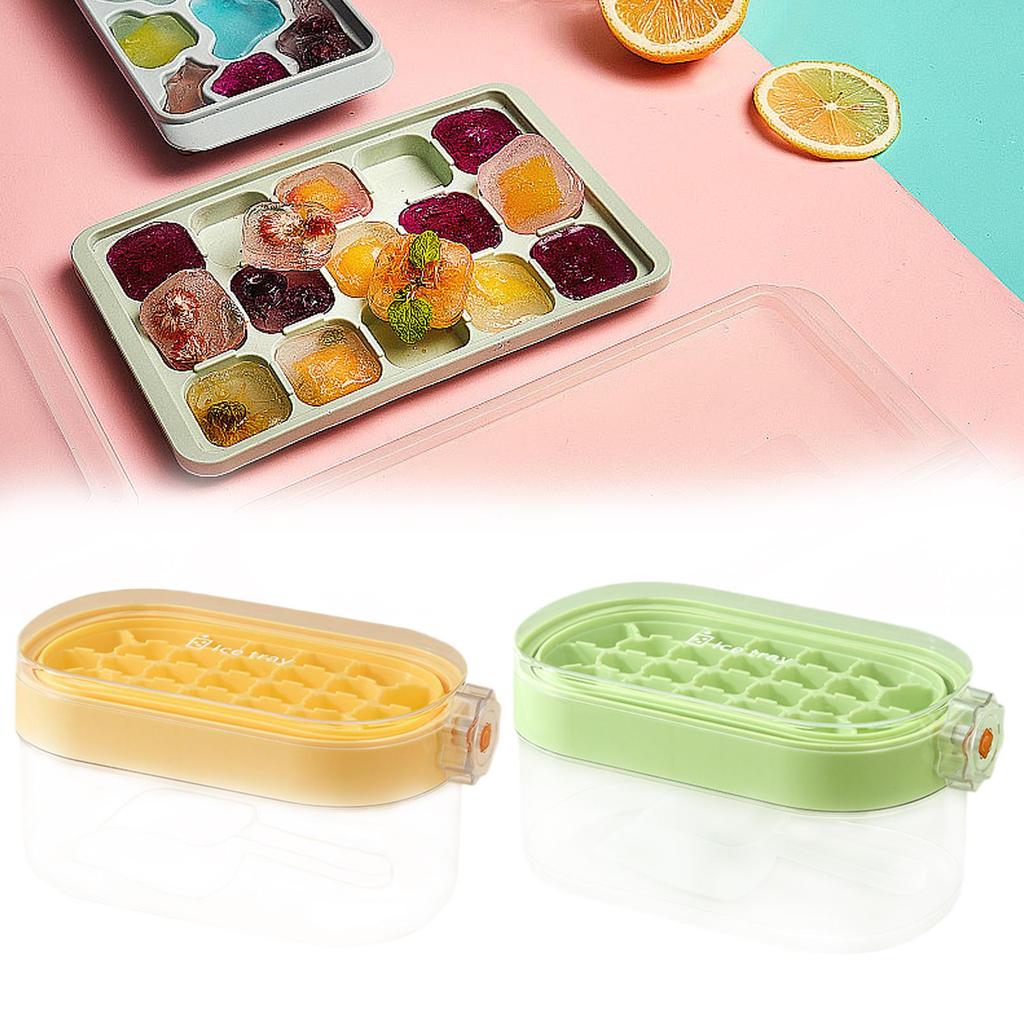 Ice Cube Tray with Spoon Press The Ice Model for Coffee Cocktails Homemade