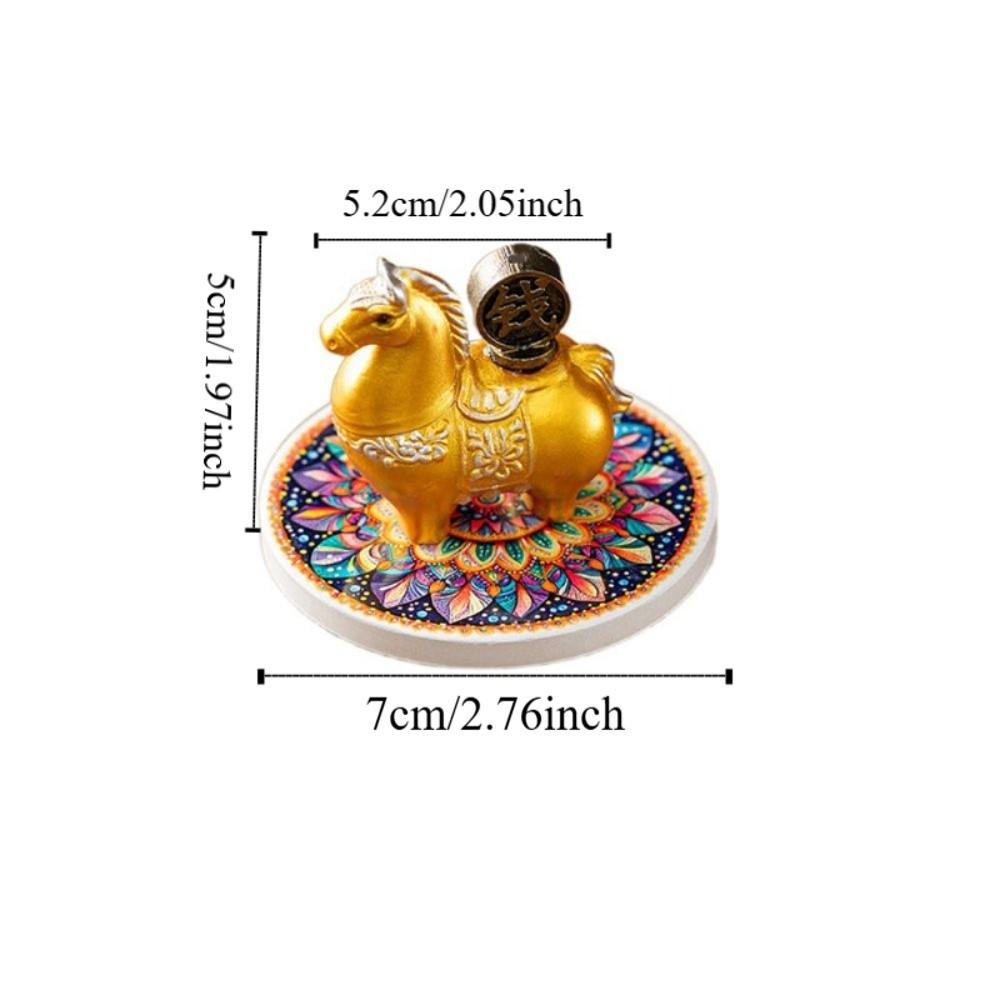 Resin Zodiac Pony Incense Burner Pony Shape Cense Holder Indoor Incense Burner Realistic Crafts
