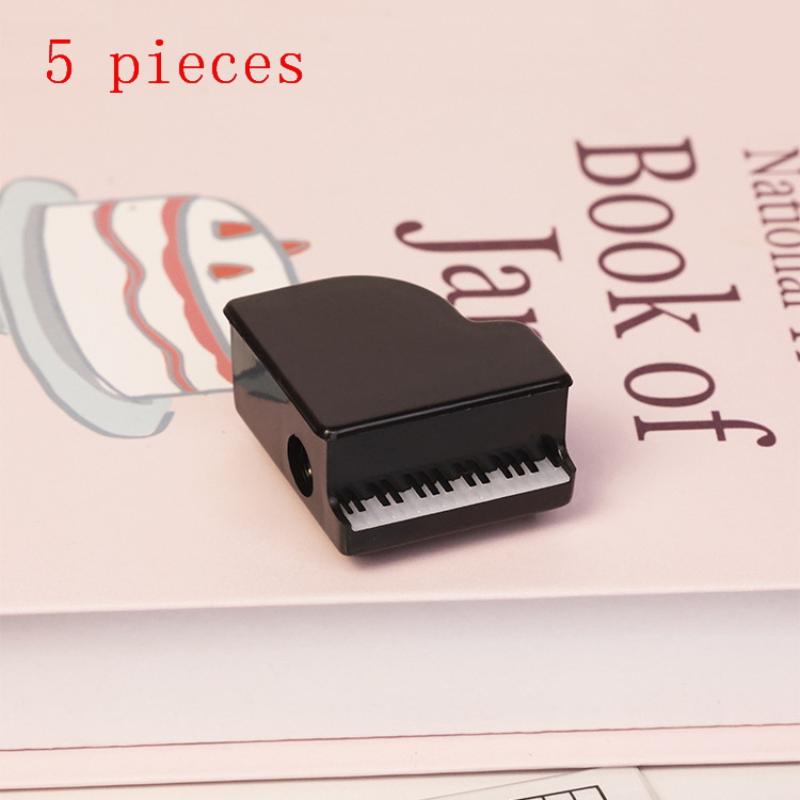 Mini Cute Piano Pencil Sharpener Music Note Design Stationery Graduation Gifts for Students Classroom Desk
