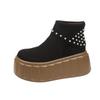 Small Man Heightened Thick-soled Martin Boots Women's New Autumn Thin Muffin-bottom Short Boots