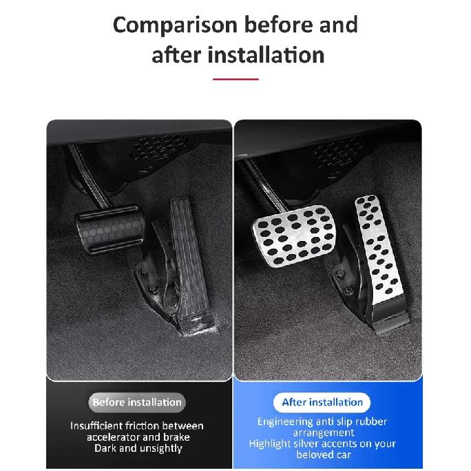 Car Foot Pedals for Land Rover Range Rover Sport L494 2013~2022 No Drilling Rest Accelerator Cover Alloy Tray Interior Acessorie