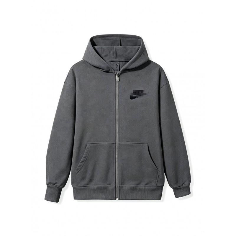 Embroidered Hooded Sweatshirt Loose Fit Couple Streetwear Teens