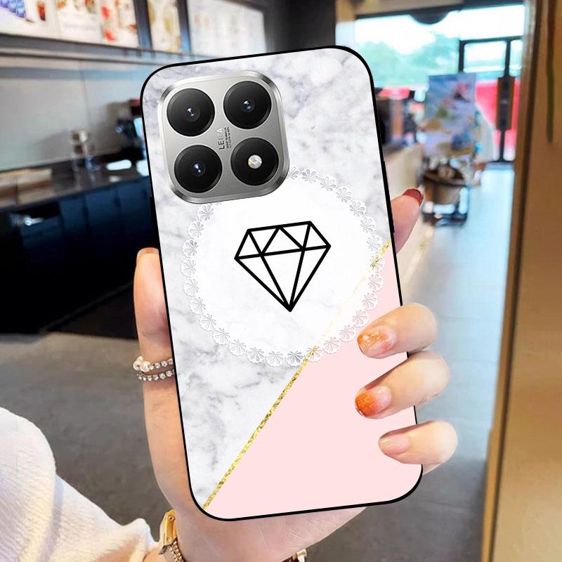 Soft Case For Xiaomi 15T 15 T Fundas Black TPU Silicone Back Cover For Xiaomi15T Phone Case Shockproof Protective Cartoon Coque