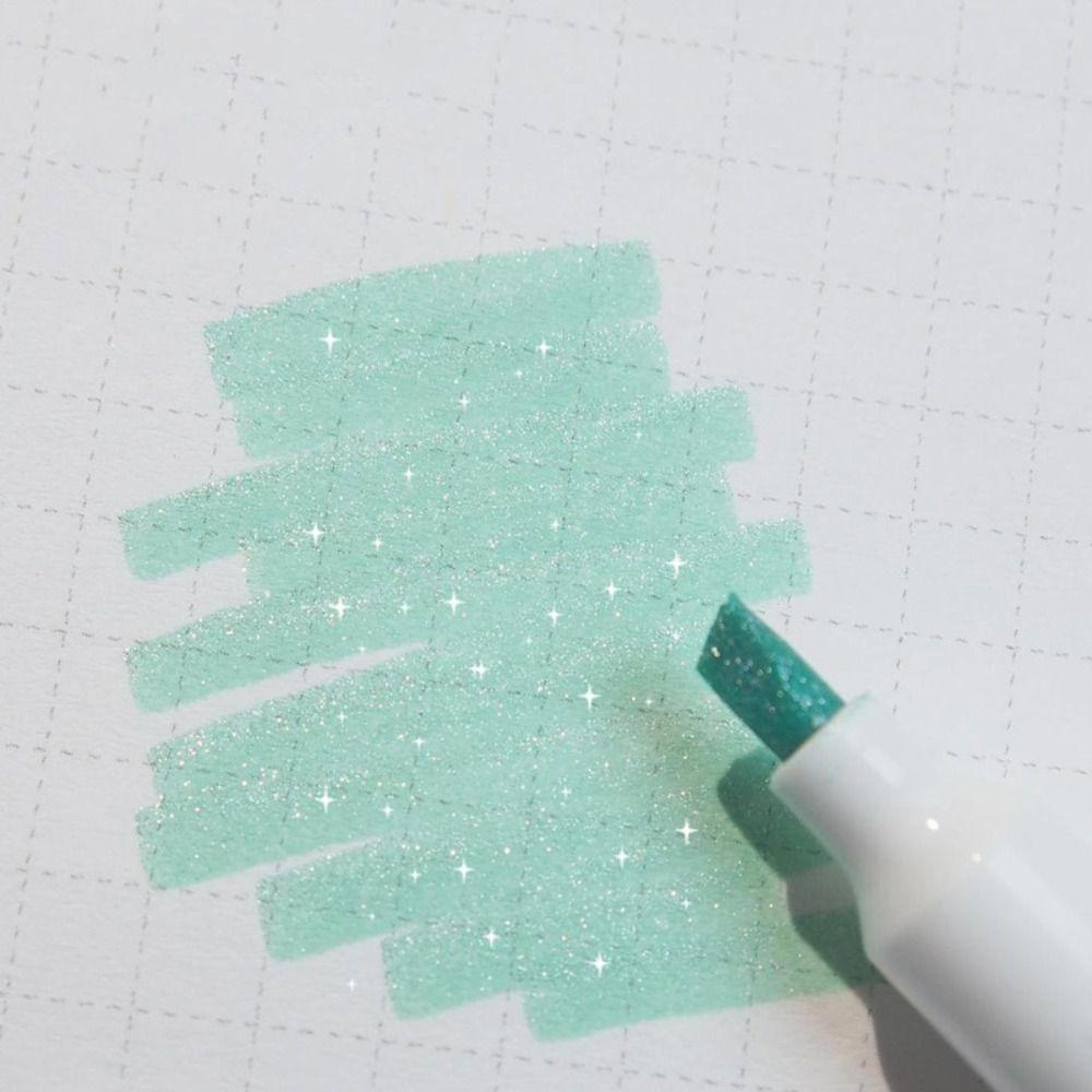 5PCS High Gloss Glitter Highlighters Colorful Shiny Fluorescent Pen Marking Pen  Students Gift