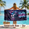 Custom Text Beach Towel, Soft Absorbent Swimming Multi-use TowelArcane