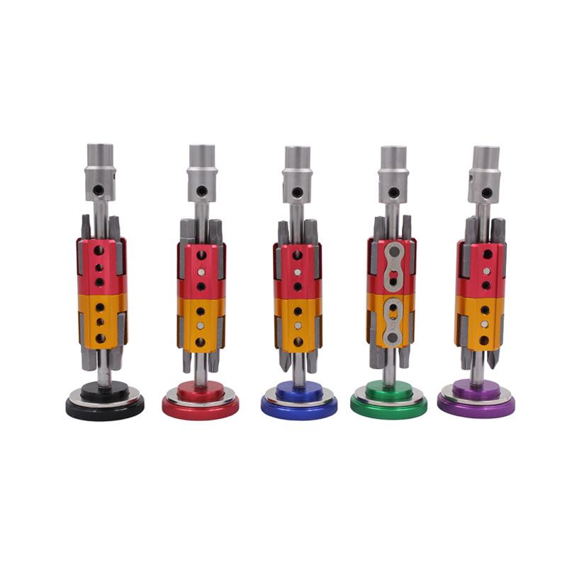 Oyuk Şaft ve T25 Altıgen Anahtar ile Kompakt Bisiklet Çok Amaçlı Aleti