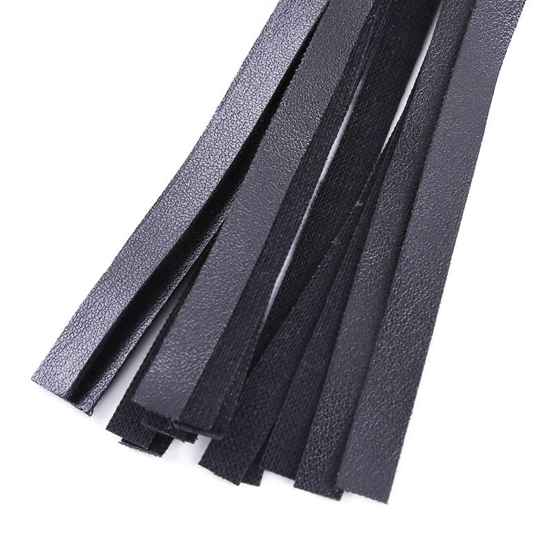 High Quality Pu Leather Pimp Whip Racing Riding Crop Party Flogger Hand Cuffs Queen Black Horse Riding Whip Sports Horsewhip