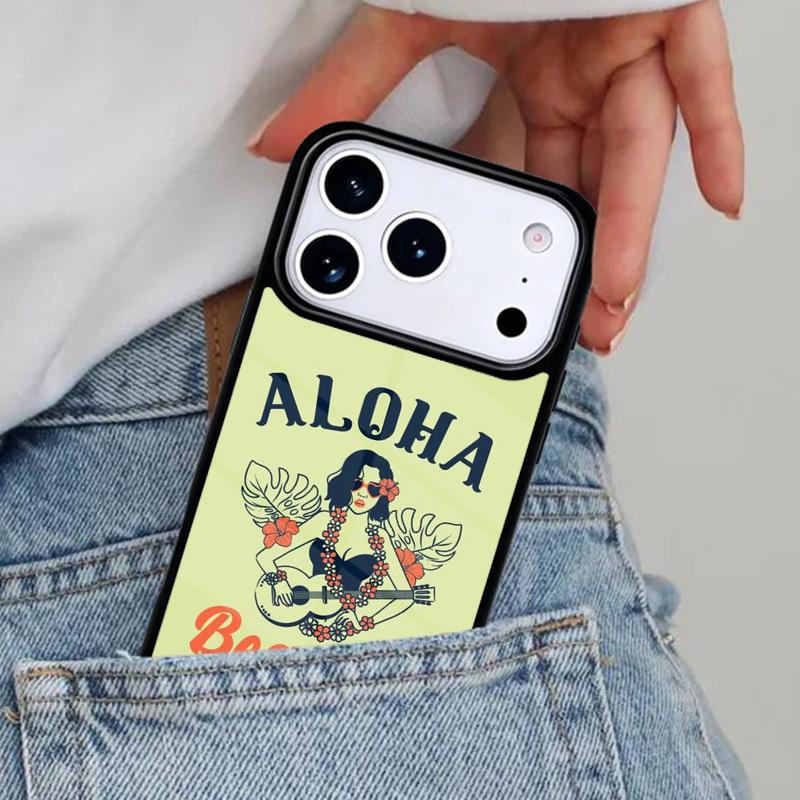 Hello Hawaii Aloha Beaches Phone Case for iPhone 16e 15 14 13 12 17 Pro Max Plus Air 17pro Cover Coque
