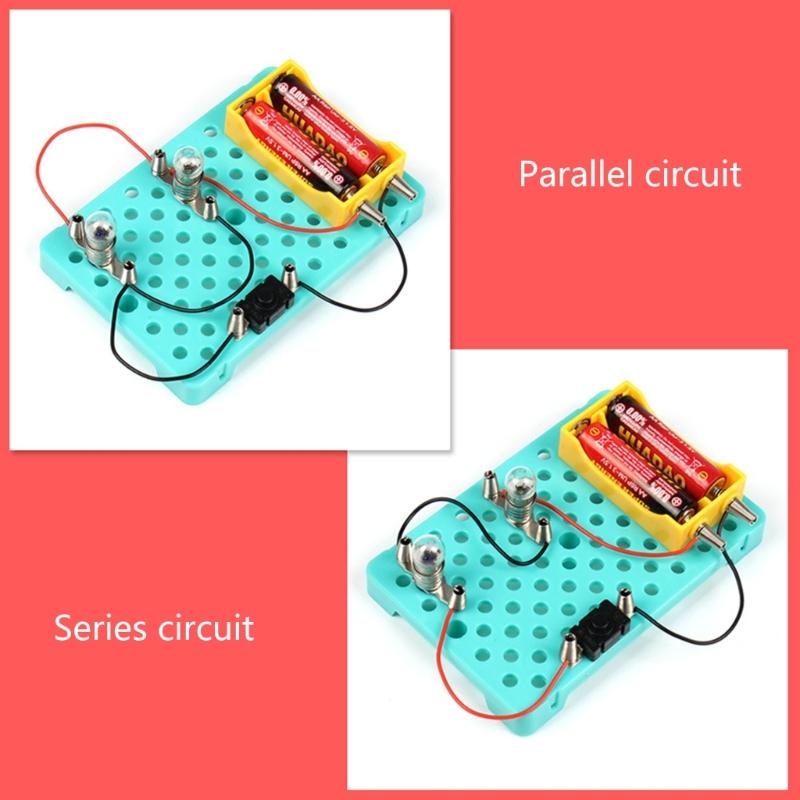 Educational Circuit Experiment Set Hands On Assembly Series and Parallel Circuits Components for Teaching Demonstration