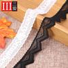 Black And White Lace Elastic Skirt, Children'S Clothes Hem Decorative Mesh Hollow Belt Diy Accessories Fabric