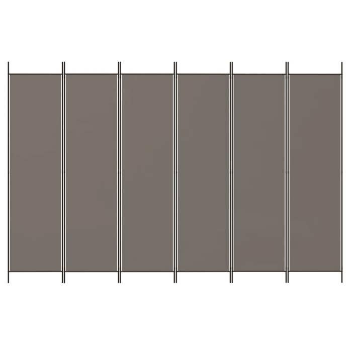 VidaXL Cloison de Séparation 6 Panneaux Séparateur de Pièce Pliable Diviseur Écran d'Intimité Paravent Décoration Salon 350208