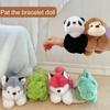 Panda Monkey Monkey Bracelet Series Toy with Clap Circle Dinosaur Plush Bracelet Toy  Kid Toys