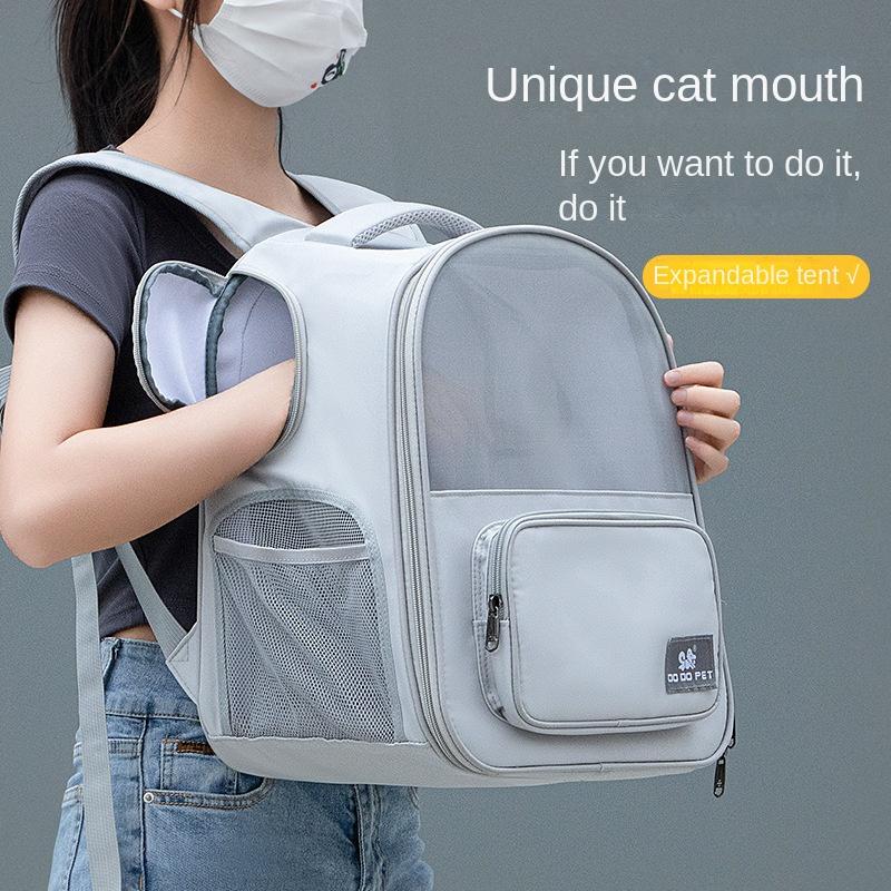 

Pet Bag Cat Bag Go Out Portable Breathable Go Out Double Shoulder Backpack Portable Large Capacity Expandable