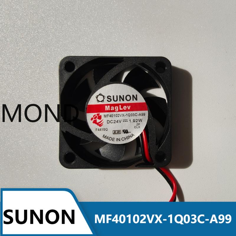 SUNON MF40102VX-1Q03C-A99 Серверный вентилятор Высокий воздушный поток Магнитное левитационное подшипник Охлаждение 3D-принтера 4010 24В 1.92Вт 4см 40x40x10мм Новый 2 Wire no Plug