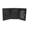 Vivienne Westwood West Queen Button Closure Faux Leather Wallet Men wallet Black 5115002MWS0026N401