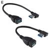 USB 3.0 Type A 90 Degree Right Angled Male To Female Extension Adapter Cable