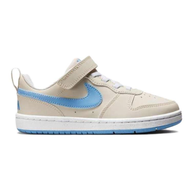 Nike Court Fashion Series Comfortable Versatile Durable Low-Top Kids Skate Shoes Kids Sneakers Off-White DV5457-120