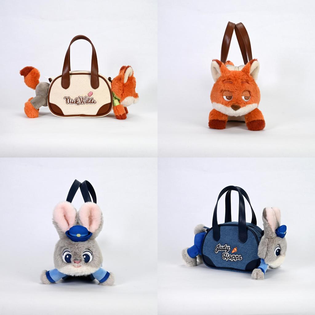 Zootopia Nick Plüschtier Handtasche Mit Weichem Plüschmaterial Für Kinder Und Sammler
