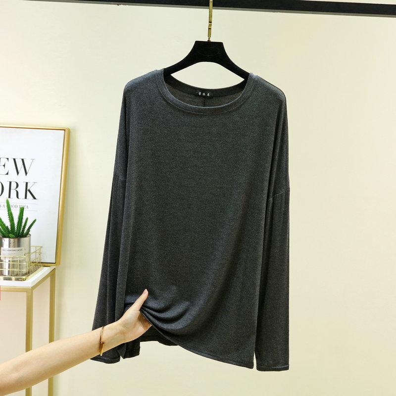 Summer Women's Batwing Long Sleeve T-Shirt Thin O Neck Loose Fit Tshirts Air Conditioner Shirt Casual Sun Protection Tee Tops