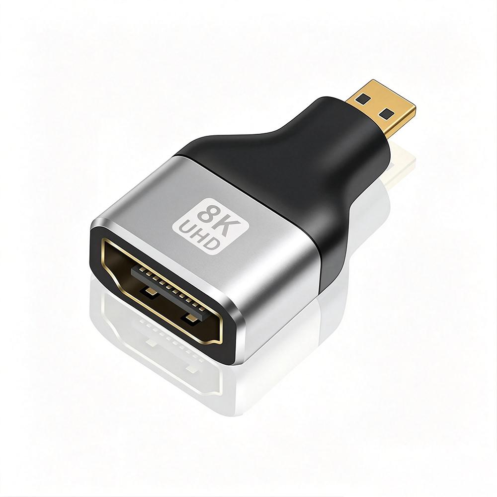HDMI-compatible Adapter Mini/Micro HDMI To HDMI 8K 60Hz 4K 120Hz/144Hz HDMI Male To Female Converter For HDTV Laptops PS4 TV Box 4