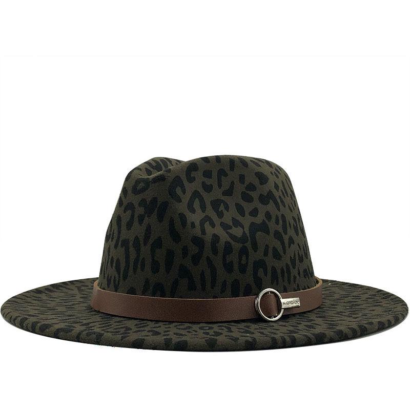 Autumn and Winter New Woolen Top Hat Women's Flat-brimmed Gentleman's Jazz Hat