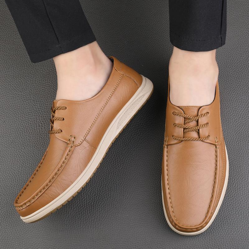 All-match Male Walking Flats New Classic Men Wedding Shoes Genuine Leather Men Casual Shoes Handmade Men Dress Business Shoes