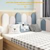 1pc 7.87x19.68in Headboard Tatami Soft Bag Wall Circumference Bedside Backrest Wall Stickers Cushion Anti-collision Wall Board