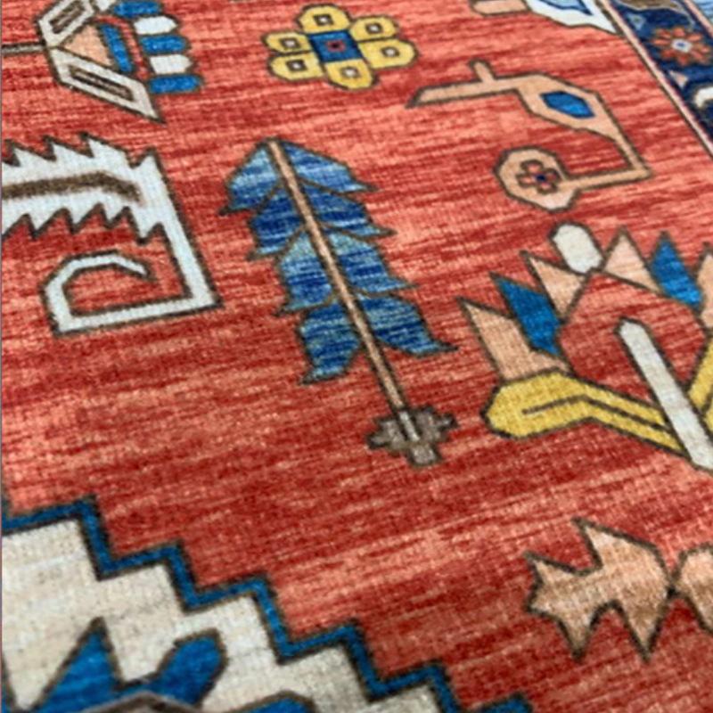 Winter Home Retro Türkisches Wohnzimmer Teppich Schlafzimmer Persisch Amerikanisches Land Rutschfeste Bodenmatte Couchtisch Nachttisch