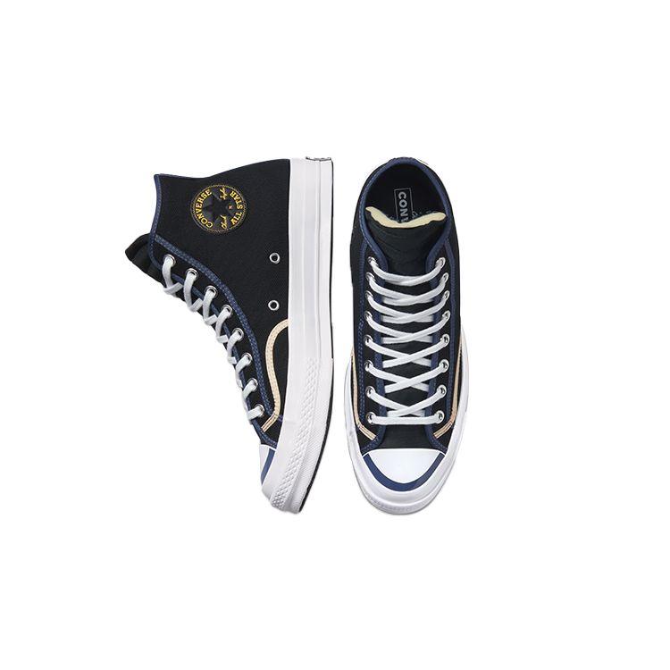 Converse 1970s Chuck Taylor All Star Classic Versatile High-Top Canvas Shoes Unisex Sneakers Carbon-Black 171409C