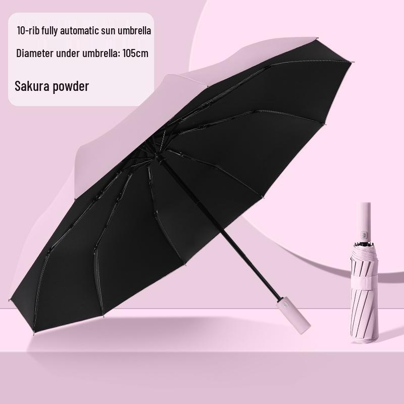 Men's Dual-Use Automatic Folding Umbrella: Windproof, Sun & Rain Protection, Customizable