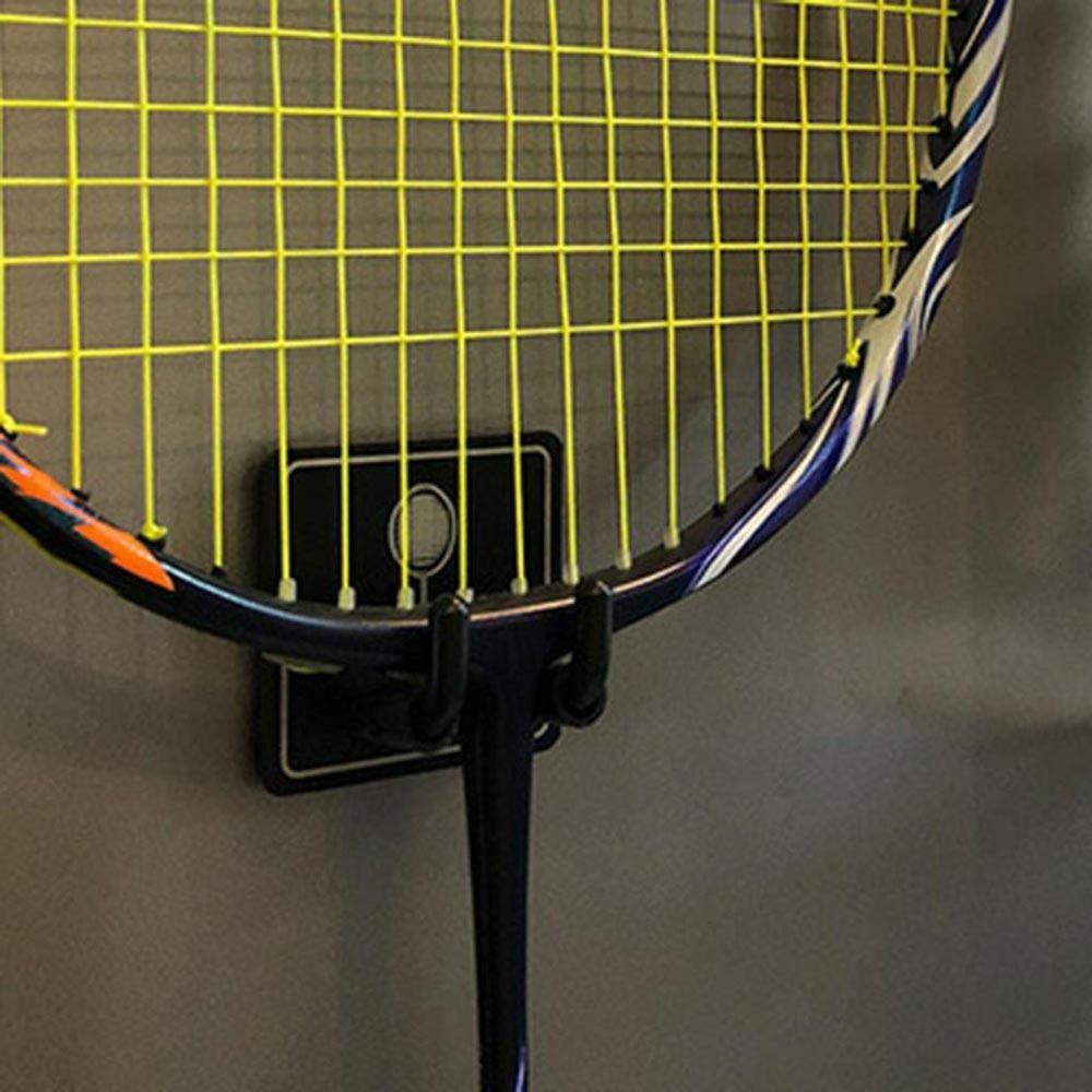 1Pcs Stainless Steel Wall Hook Storage Rack Racket Hanger Durable Tennis Racket Holder