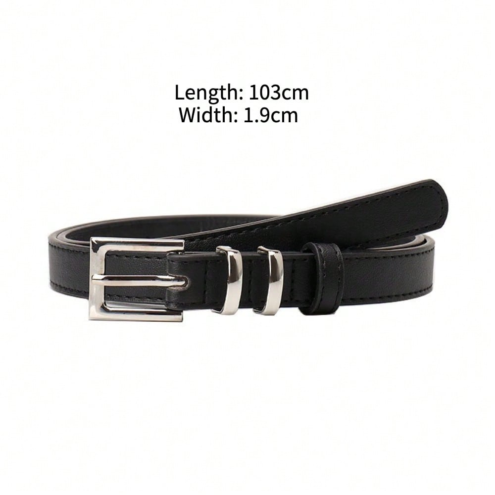 New Fashionable and Versatile Simple Pin Buckle Belt with Thin Jeans with Casual and High-end Women's Belt