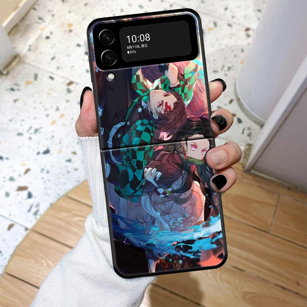 

Чехол Demon Slayer Cartoon для ПК для Samsung Galaxy Zflip Z Flip 5G Zflip3 Flip3 Flip5G GalaxyZflip3 Мобильный телефон Samsung Z Flip3 5G